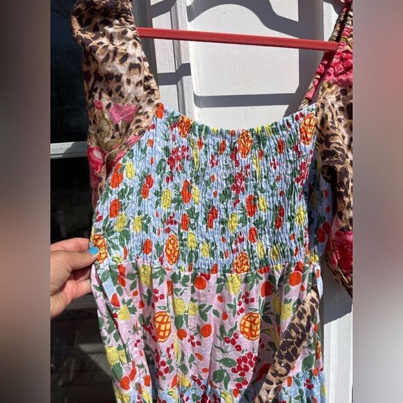 Anthropologie Place Nationale Floral Linen Midi Dress NWT - Picture 12 of 14